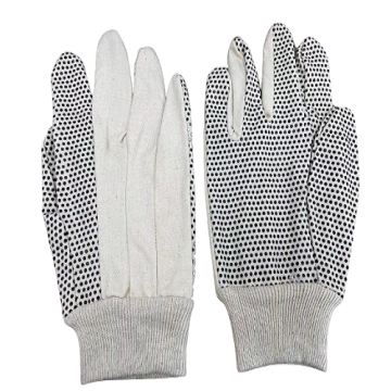 Wotwäfte weiß stricken schwarze pvc gepunktete mechanische Arbeit Handschuhe